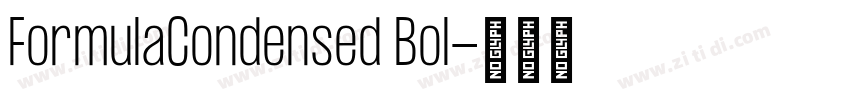 FormulaCondensed Bol字体转换